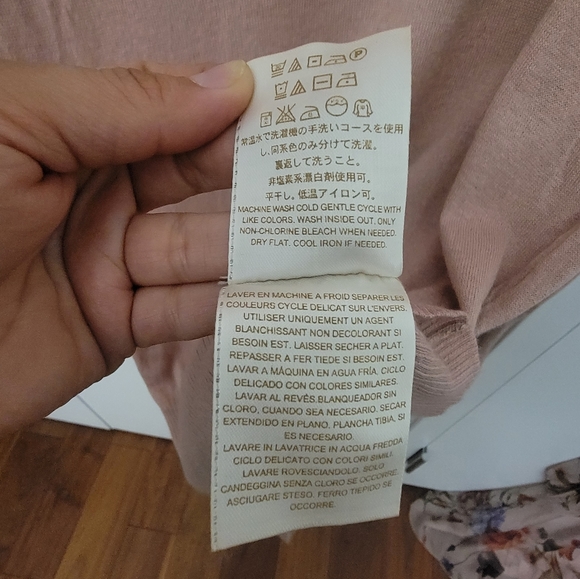 Pre-loved Guess Turtleneck Sweater, Light Pink, XS - Picture 5 of 7